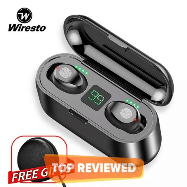 Wiresto F9 TWS Wireless Earbuds  Bluetooth V5.0 Android/IOS